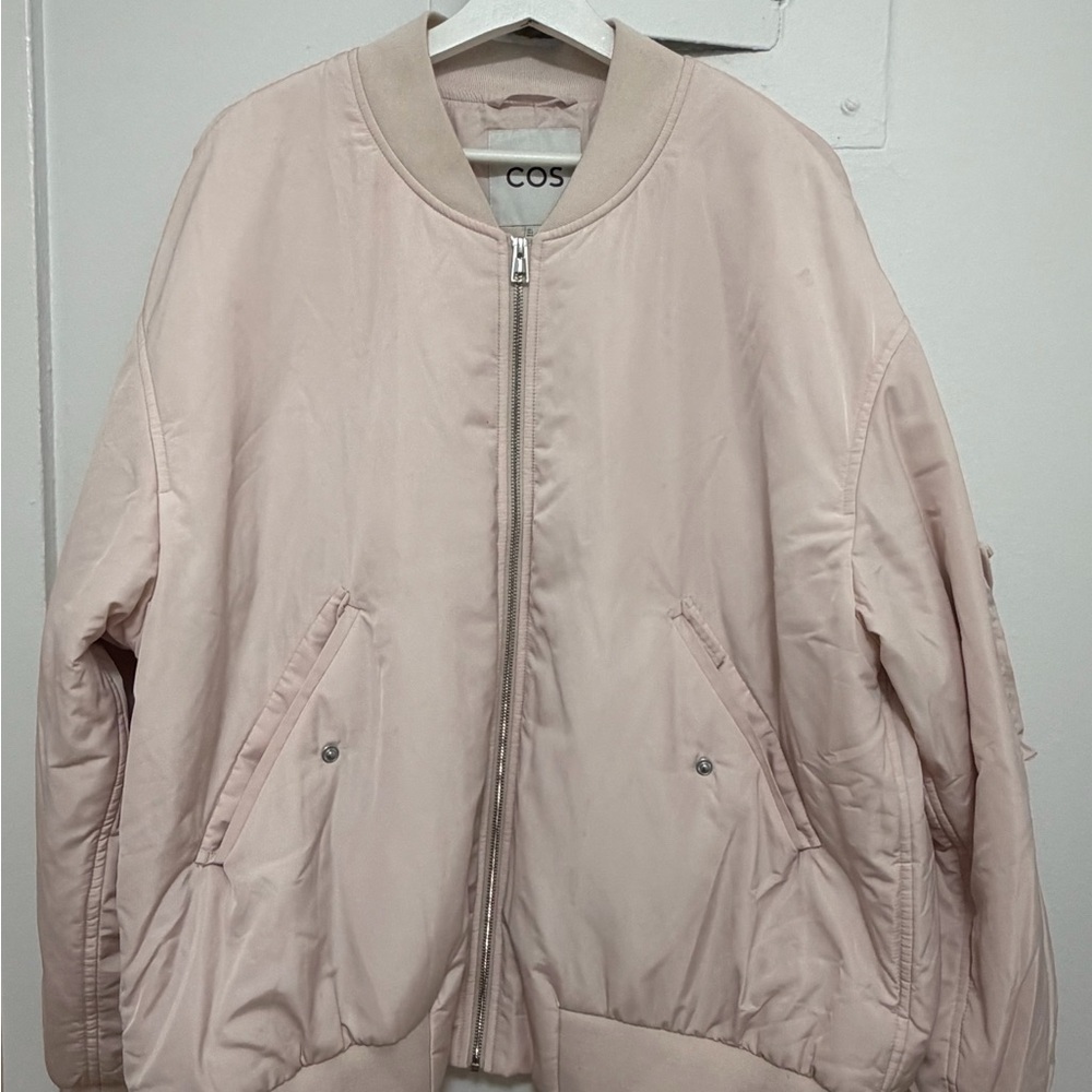 COS Blush Pink Bomber Jacket